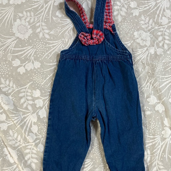 Vintage OshKosh B’Gosh 24 month Overalls and Shirt Union USA Valentines - Picture 4 of 12